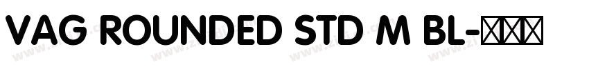 VAG ROUNDED STD M BL字体转换